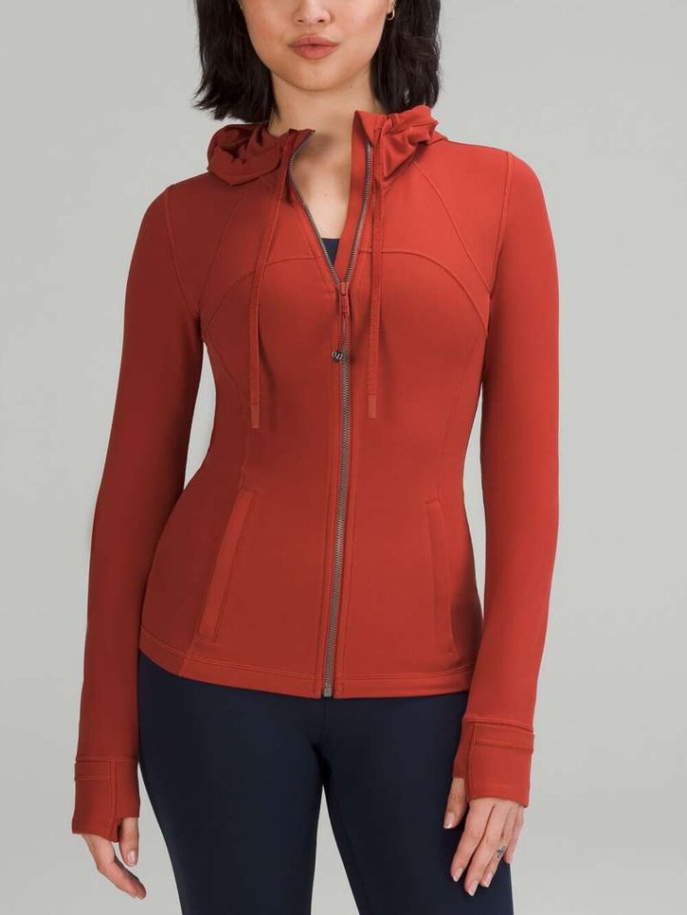 Lululemon Cayenne Red Hooded Define Jacket Nulu Size 8 NWT